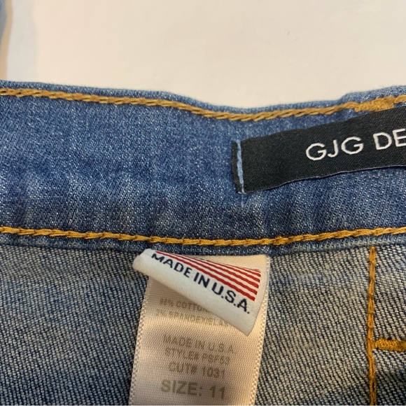 Dolls Kill GJG Denim High Rise Wide Leg Jeans Womens 11 - Picture 3 of 11